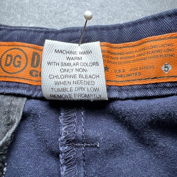 Durable Goods Women's Chino Camp Shorts Size 4 Navy Pleated Cotton - Picture 4 of 8